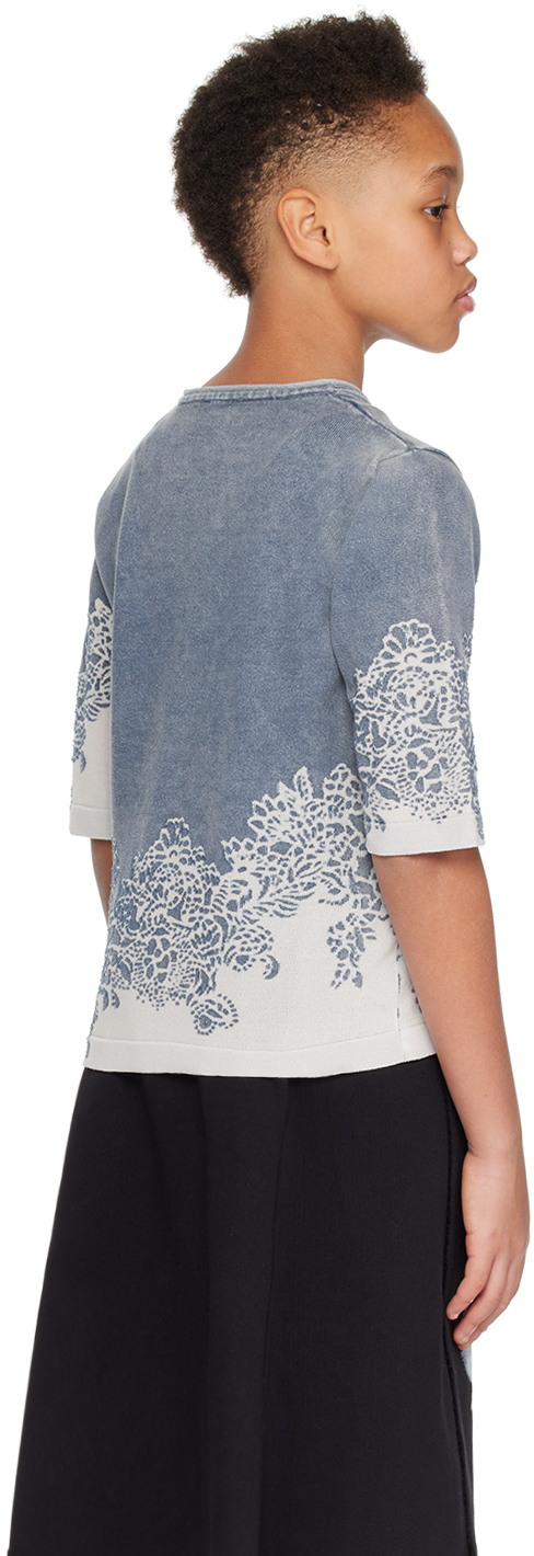 DIESEL KIDS BLUE JACQUARD T-SHIRT