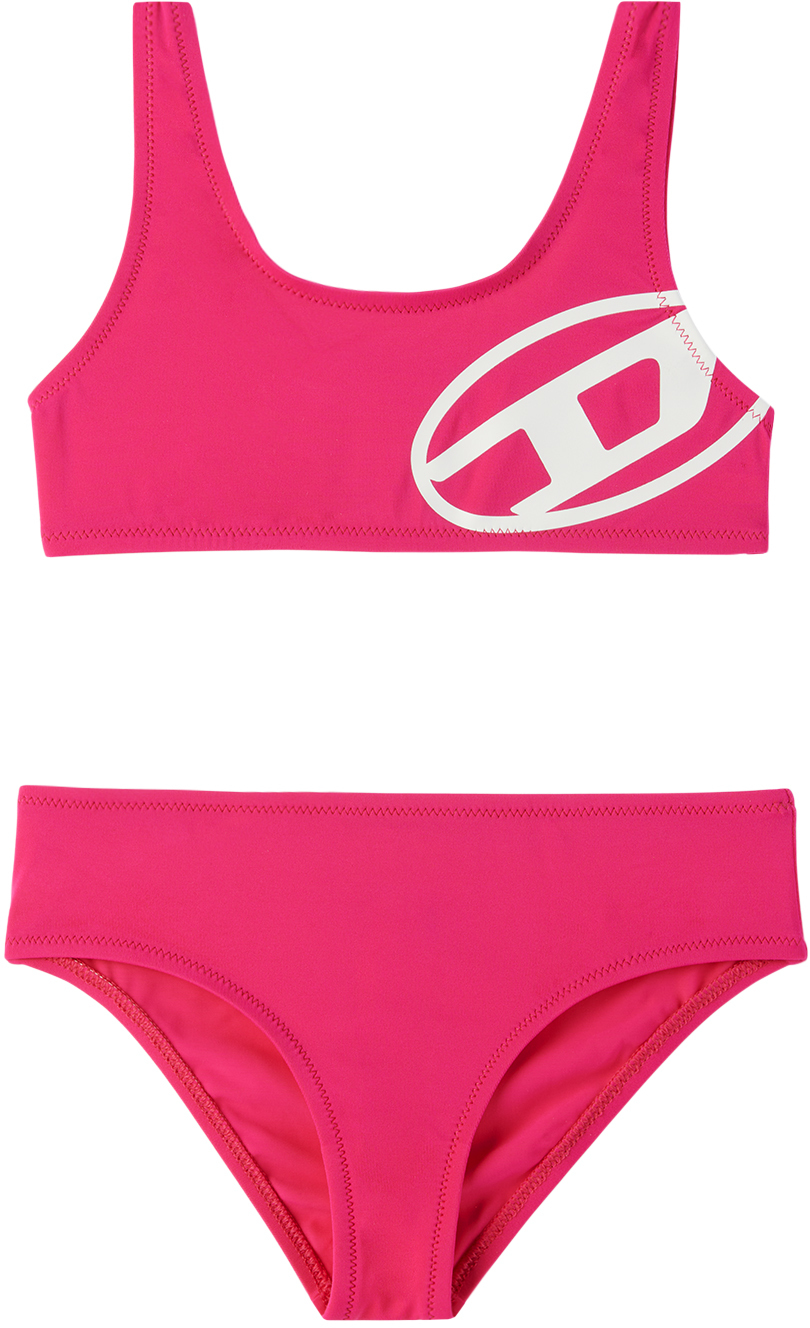 Diesel Kids' Mrammy Bikini Set In Pink