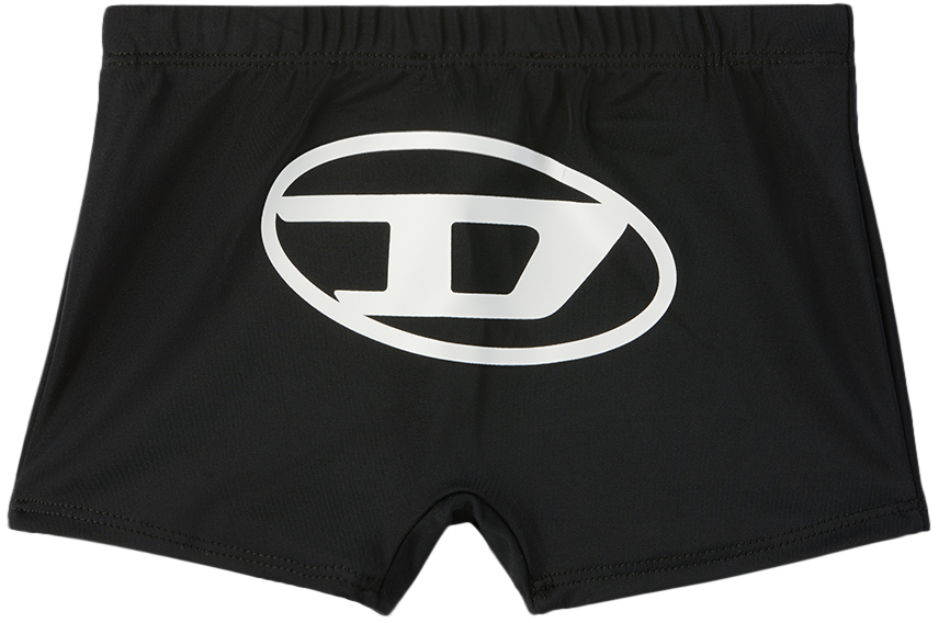 DIESEL KIDS BLACK MLAY SWIM SHORTS