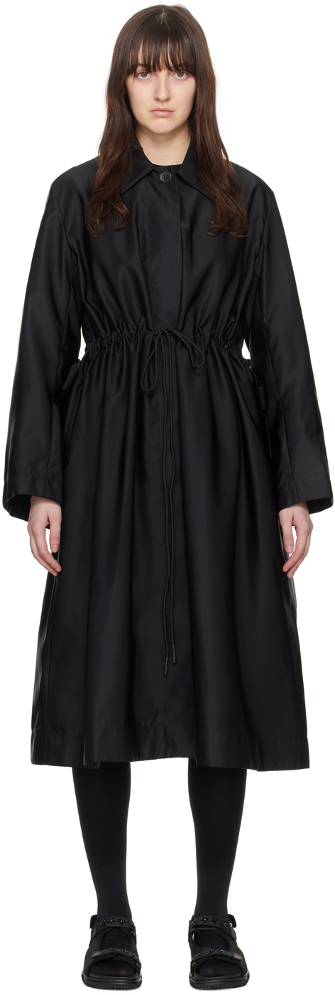 Shop Cecilie Bahnsen Black Vania Coat