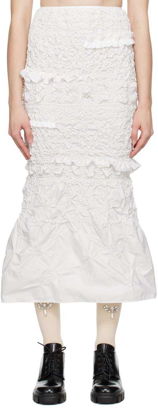 White Venus Midi Skirt