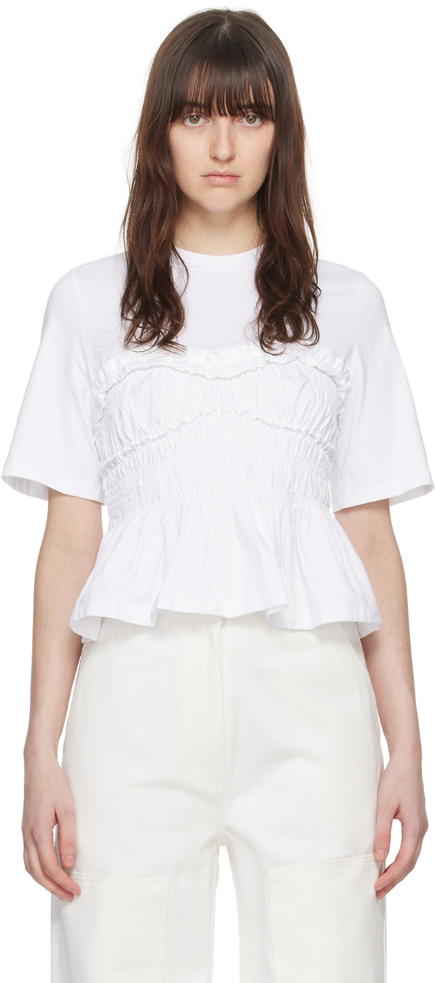 Shop Cecilie Bahnsen White Vilde T-shirt