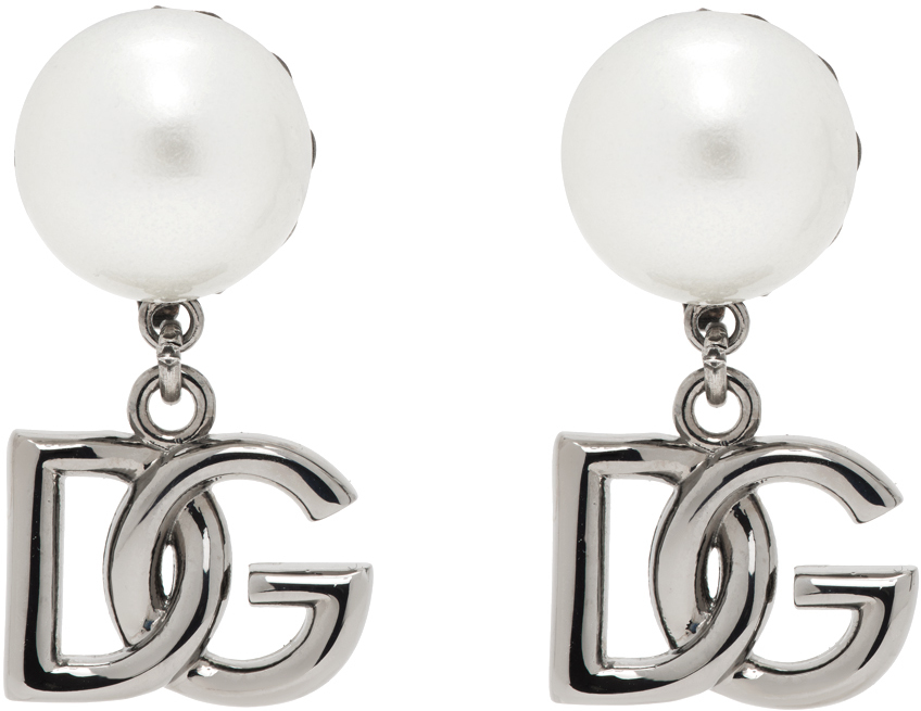Dolce & Gabbana Gunmetal Clip-on Earrings In G7657 Rutenio