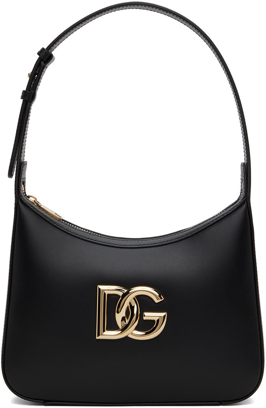 Dolce & Gabbana Black 'dg' Bag In 80999 Nero