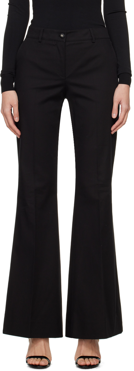 Dolce & Gabbana Black Two-pocket Trousers In N0000 Nero