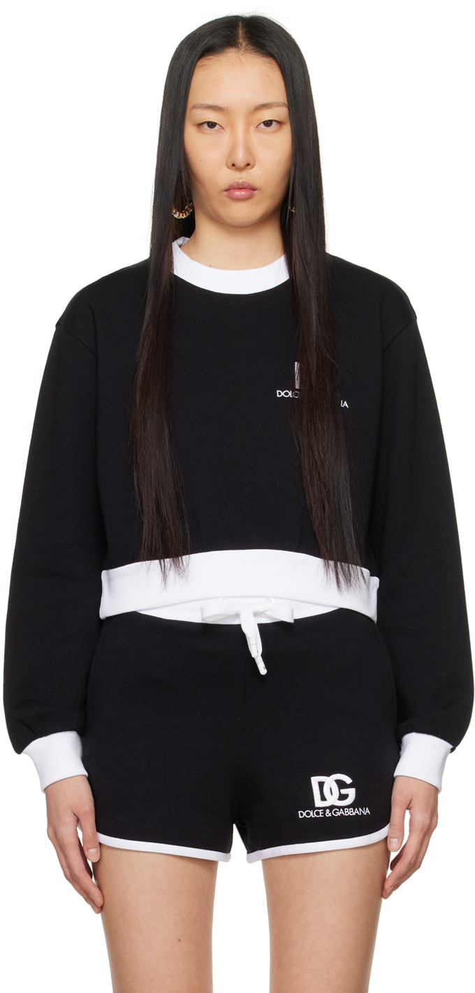 Dolce & Gabbana White Sacred Heart Hooded Sweatshirt Sweater