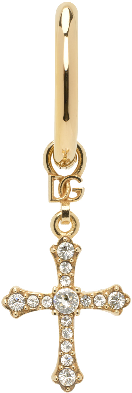 Shop Dolce & Gabbana Gold Creole Single Earring