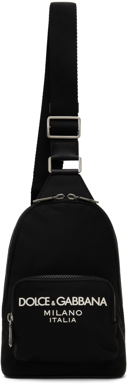 Dolce & Gabbana Black Logo Bag In Nero/nero