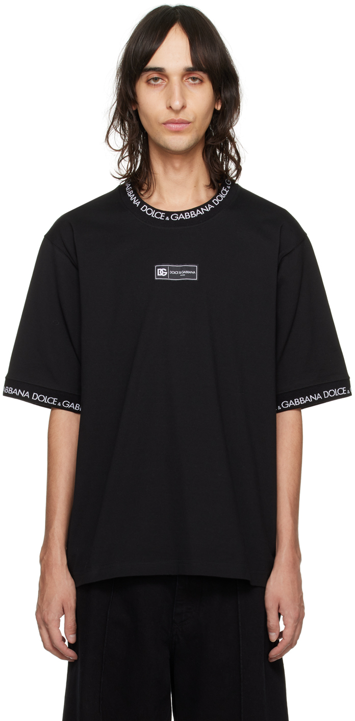 Black Jacquard T-Shirt