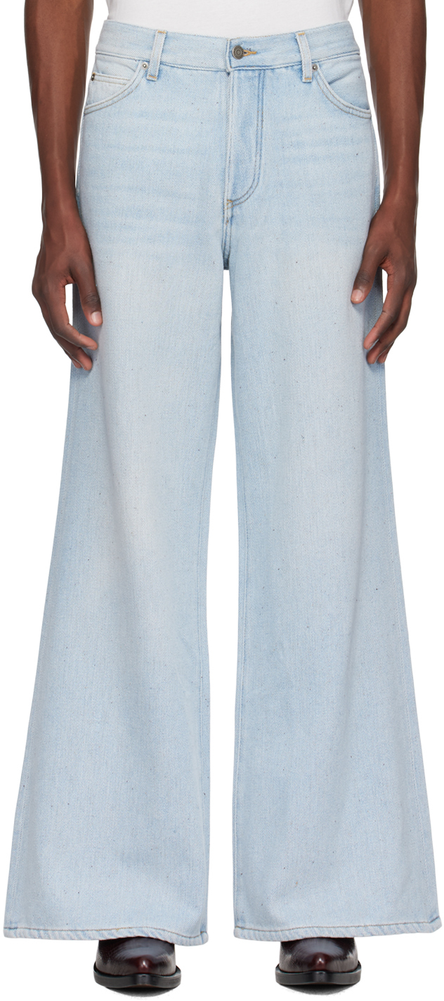 Blue Victor Jeans by COÛT DE LA LIBERTÉ on Sale