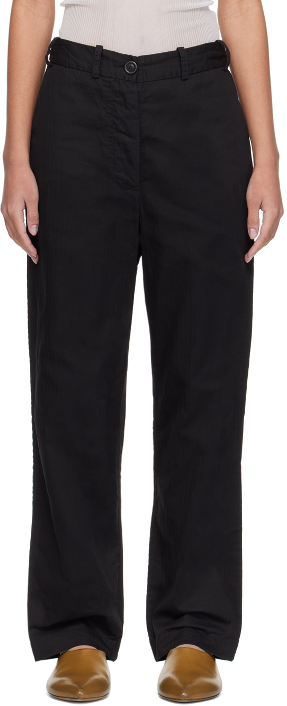 Shop Casey Casey Black Bee Trousers