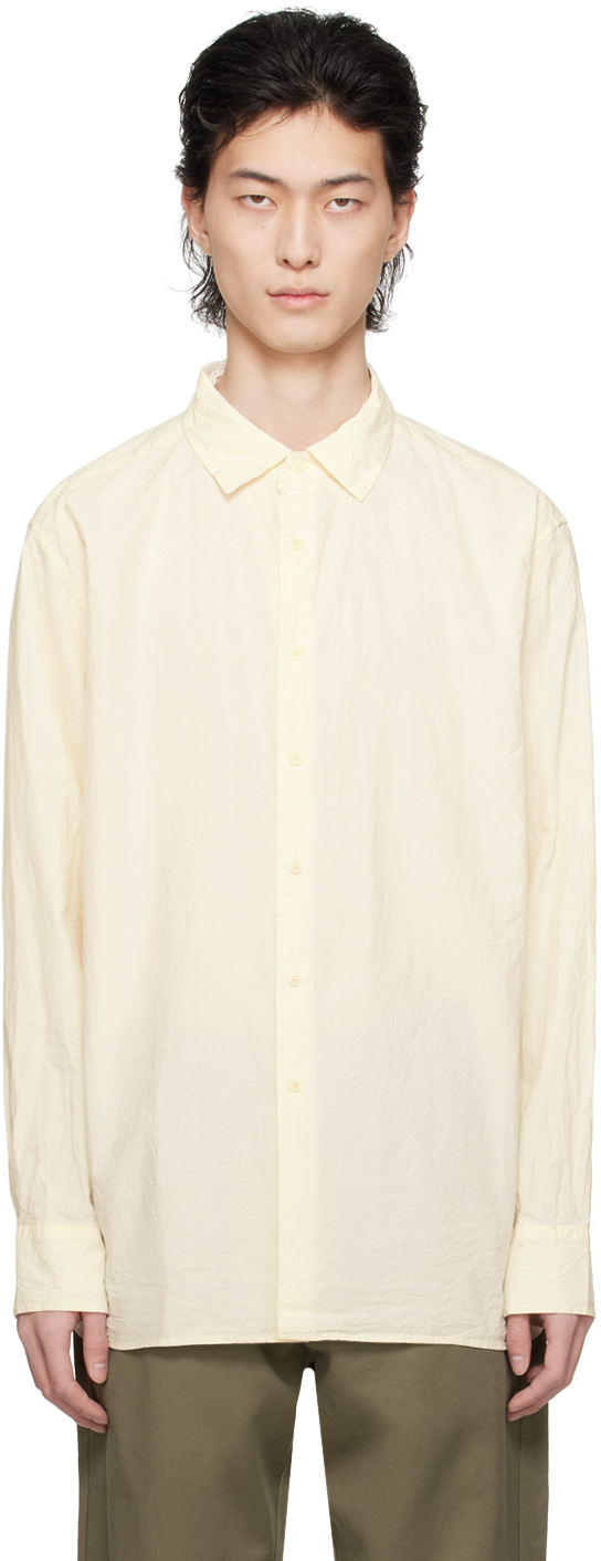 Casey Casey Off-white Big Raccourcie Shirt In Natural