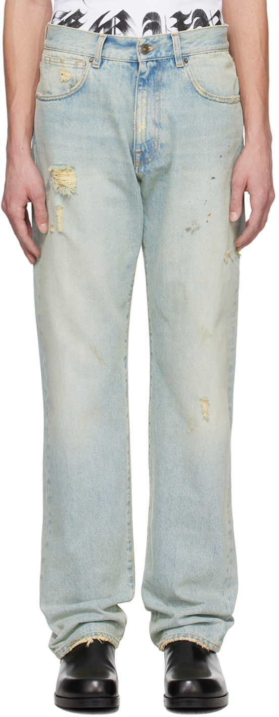 Blue Distressed Jeans