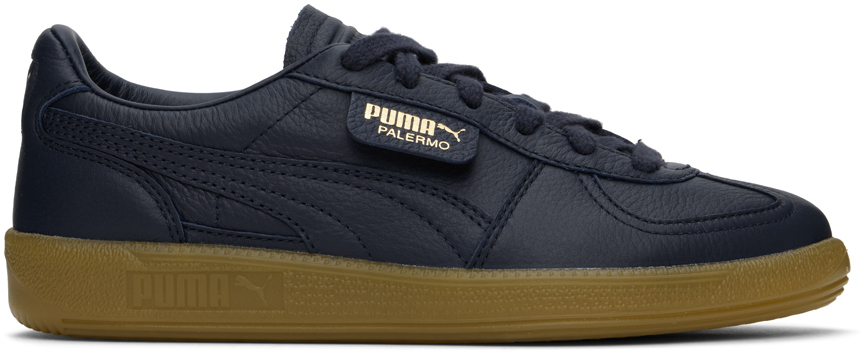 Puma Navy Palermo Leather Sneakers