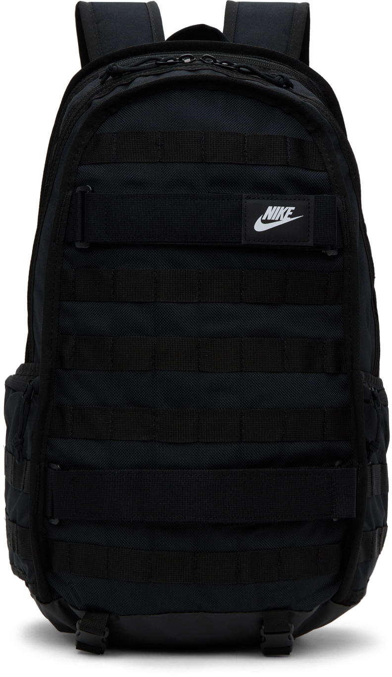 Nike Logo-patch Backpack In Black