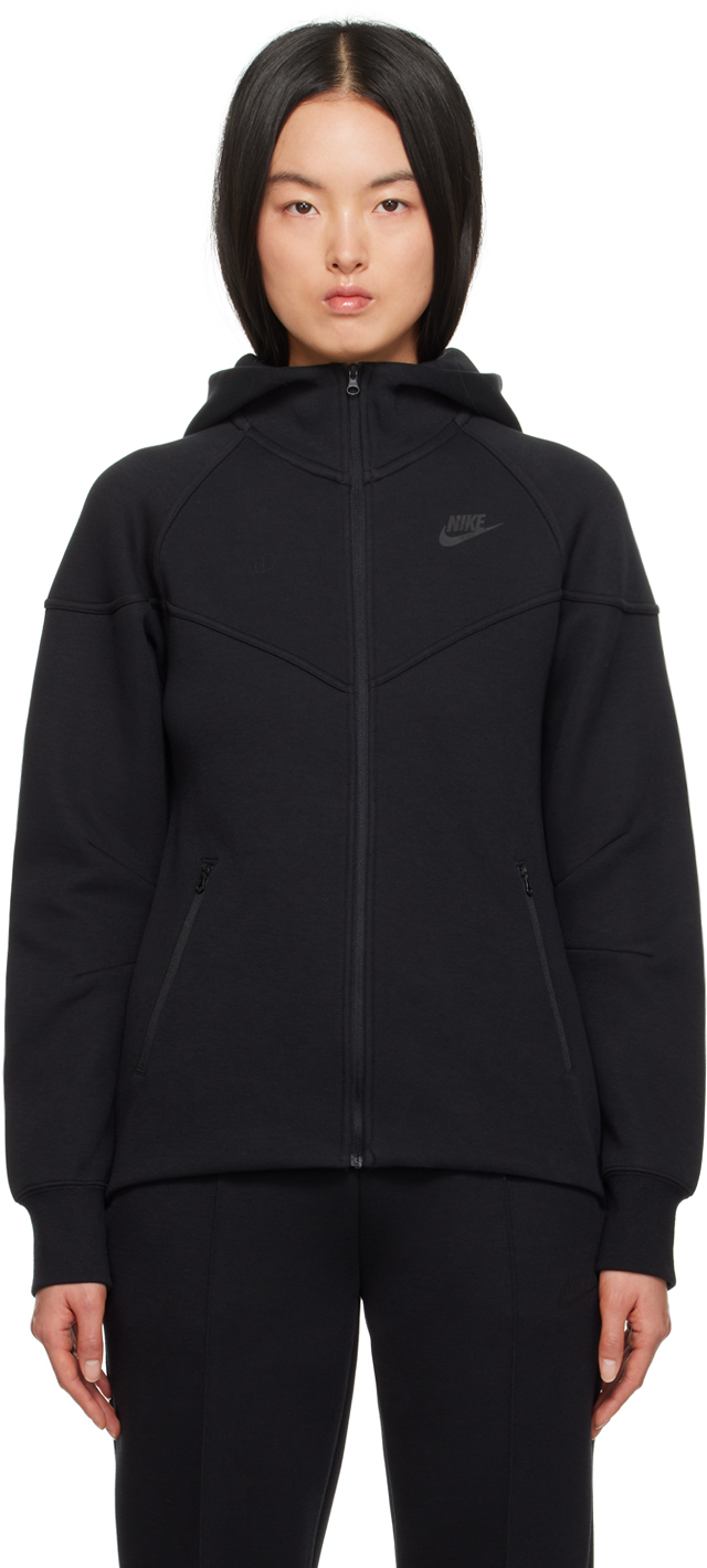 Nike Black Full-zip Hoodie In Black/black