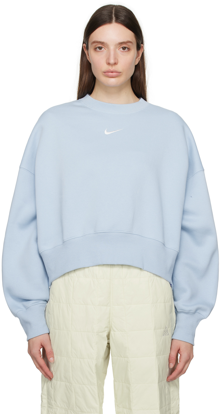 SKIMS: Blue Cotton Fleece Classic Sweatshirt