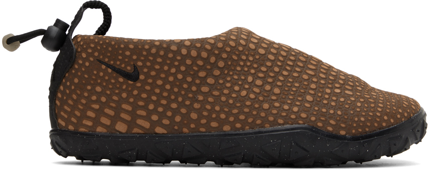Nike Brown Acg Moc Slippers In Cacao Wow/black