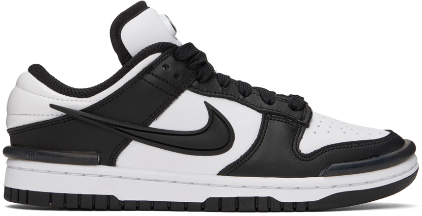 Shop Nike Black & White Dunk Low Twist Sneakers In Black/white