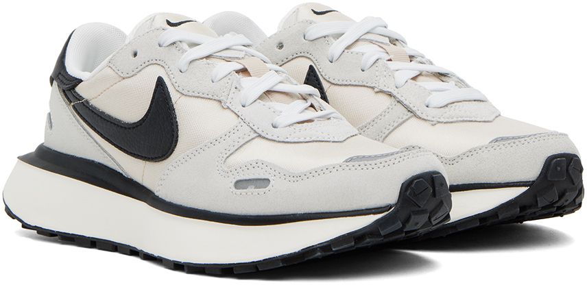 Nike Phoenix Waffle Sneaker In Summit White/black