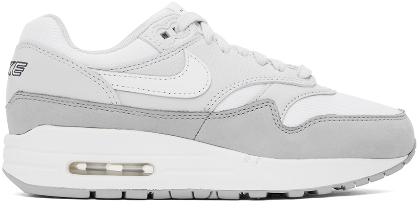 Shop Nike Gray & White Air Max 1 '87 Lx Nbhd Sneakers In Photon Dust/white