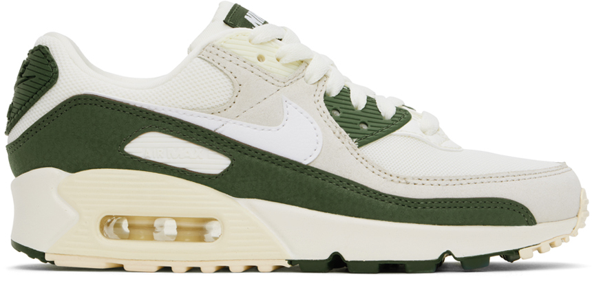 Off-White & Green Air Max 90 Sneakers