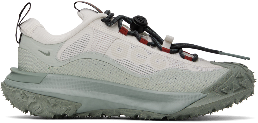Nike Gray Acg Mountain Fly 2 Low Sneakers In Phantom/smoke Grey