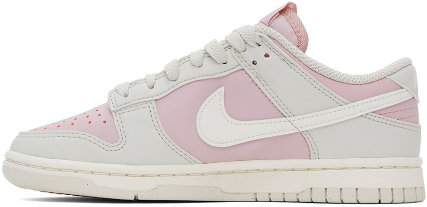 Nike Purple & Gray Dunk Low Sneakers In Light Bone/sail