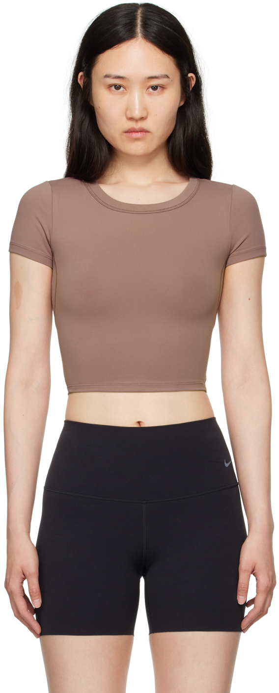 Brown One Fitted Top
