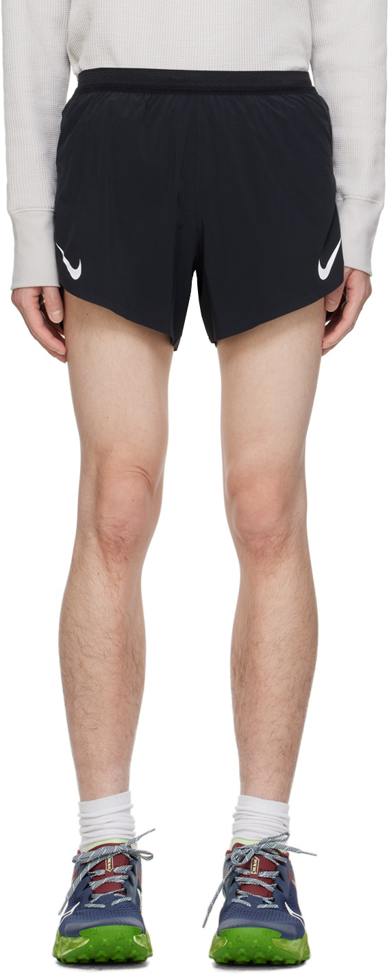Nike: Black AeroSwift Shorts