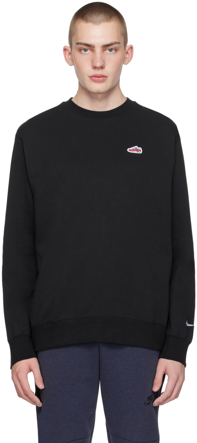 Black Crewneck Sweatshirt by Nike on Sale