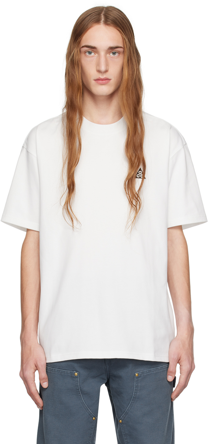 Shop Nike White Patch T-shirt In Summit White