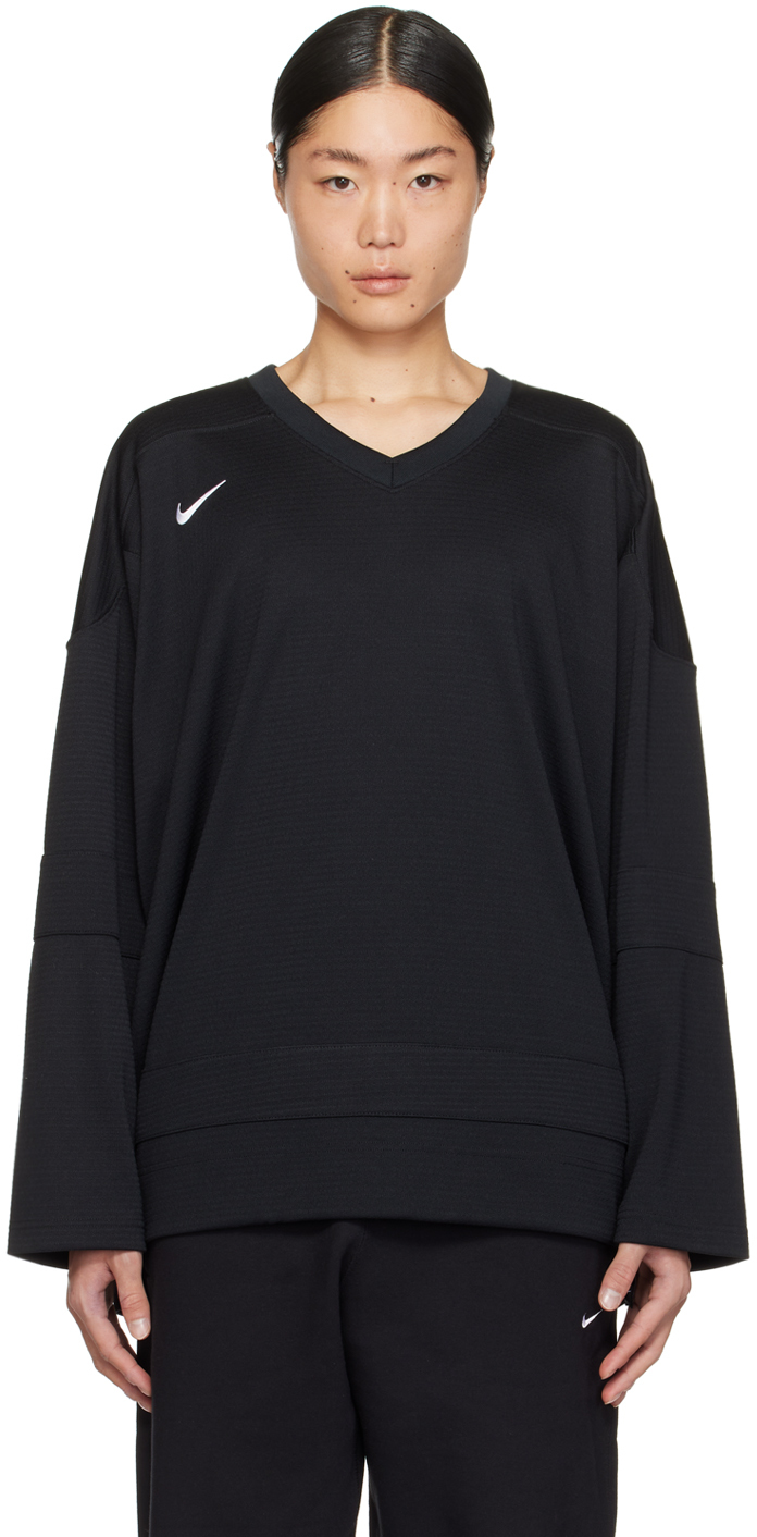 Nike: Black Hockey Authentics Long Sleeve T-Shirt