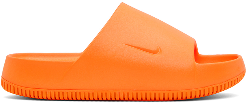 Nike Orange Calm Slides In Bright Mandarin/brig
