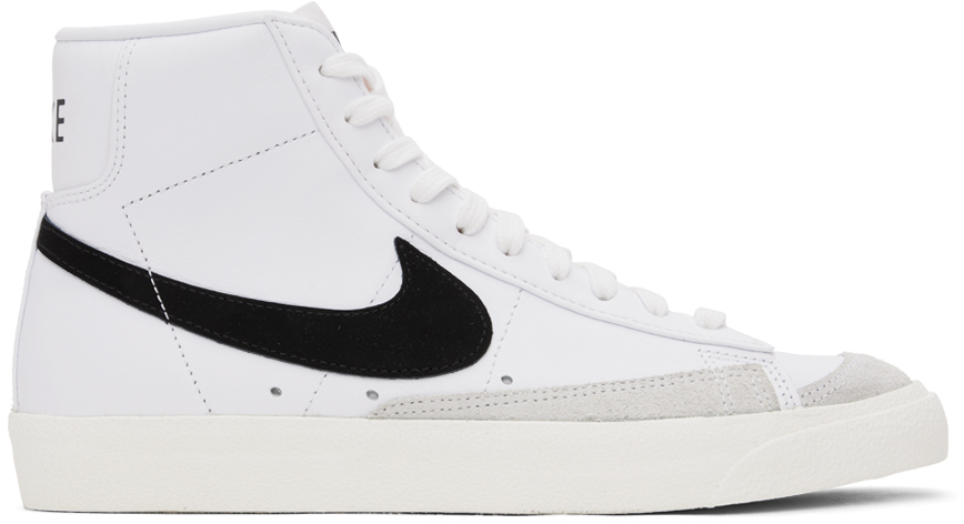 Nike white sale shoes high cut