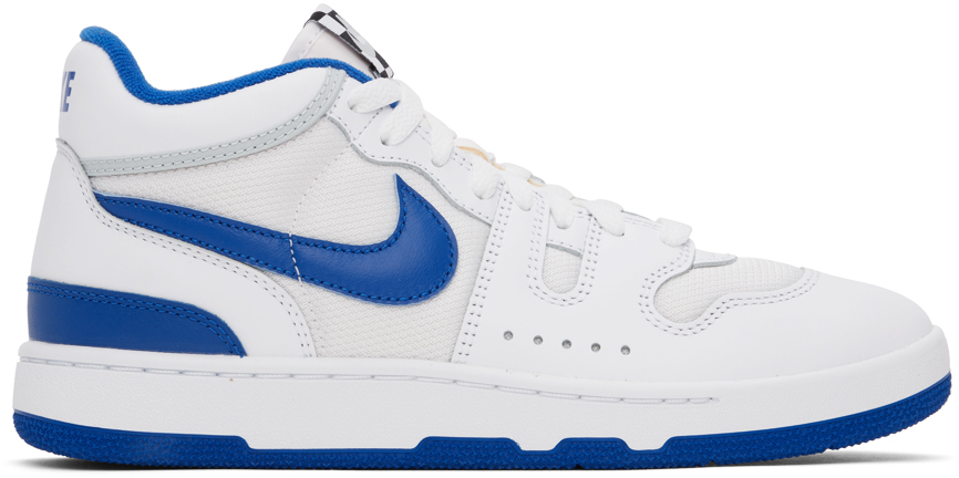 Shop Nike White & Blue Attack Sneakers In White/game Royal-pur