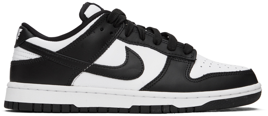 Nike Dunk Low Retro Sneakers In White And Black