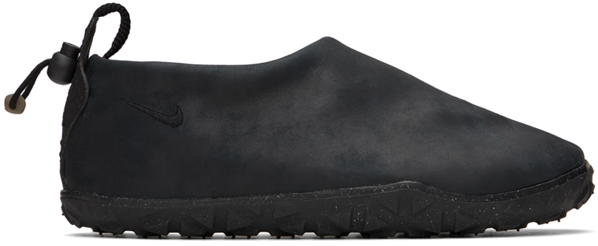 Shop Nike Black Acg Moc Premium Sneakers In Black/black-black-bl