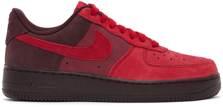 Nike Air Force 1 '07 Sneakers In University Red/unive