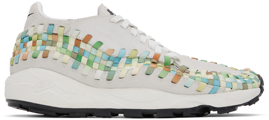 Shop Nike Multicolor Air Footscape Woven Sneakers In Summit White/black-s