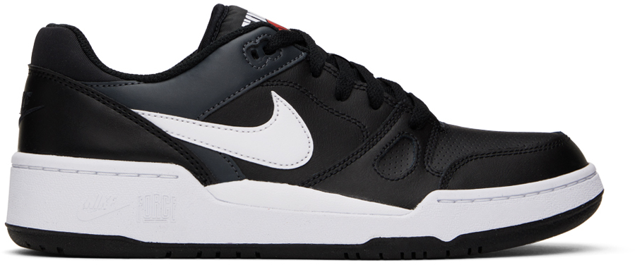 Shop Nike Black Full Force Low Sneakers In Black/white-anthraci