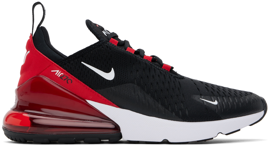 Shop Nike Black & Red Air Max 270 Sneakers In Black/white-universi