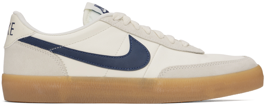 Shop Nike Off-white Killshot 2 Leather Sneakers In Sail/midnight Navy-g