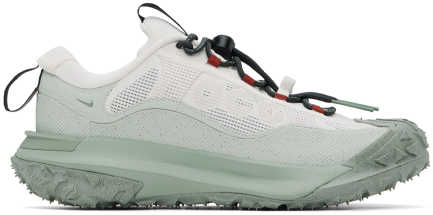 Nike: White & Gray ACG Mountain Fly 2 Low GORE-TEX Sneakers | SSENSE Canada