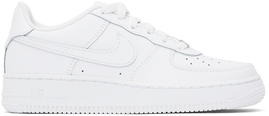 Shop Nike Kids White Air Force 1 Le Big Kids Sneakers In White/white