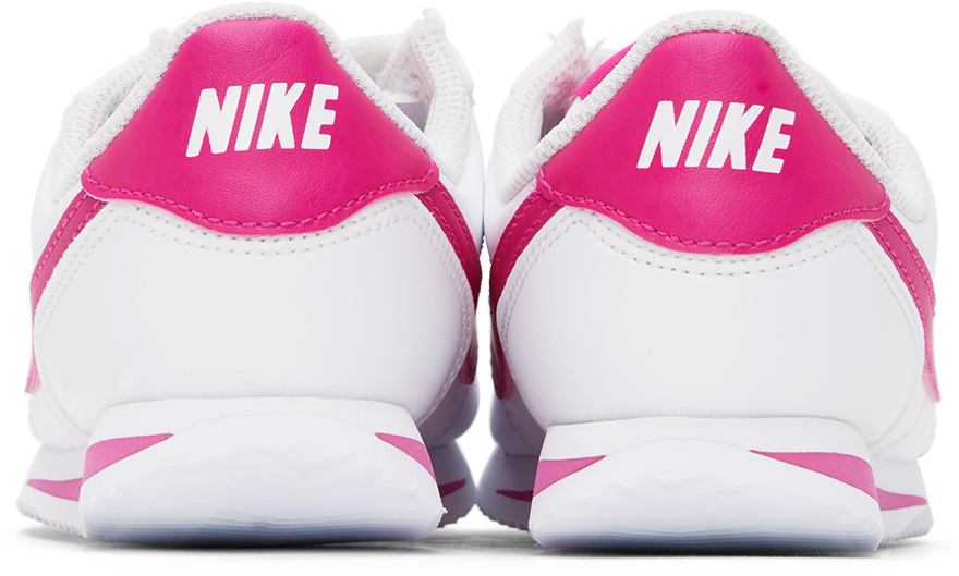 NIKE KIDS WHITE CORTEZ BASIC SL LITTLE KIDS SNEAKERS