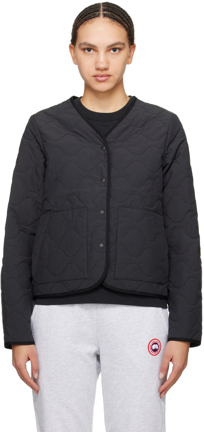 Shop Canada Goose Black Annex Liner Reversible Jacket In 61 Black