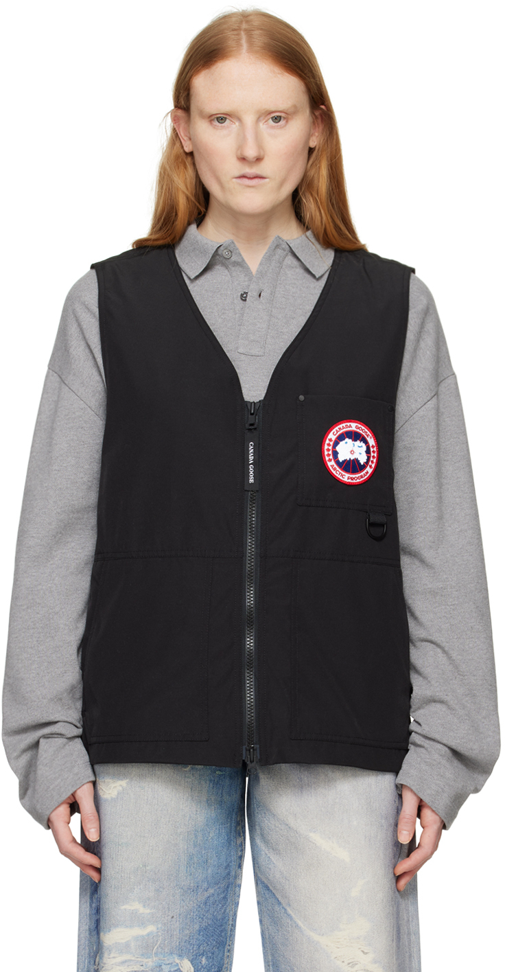 Shop Canada Goose Black Canmore Vest In 61 Black
