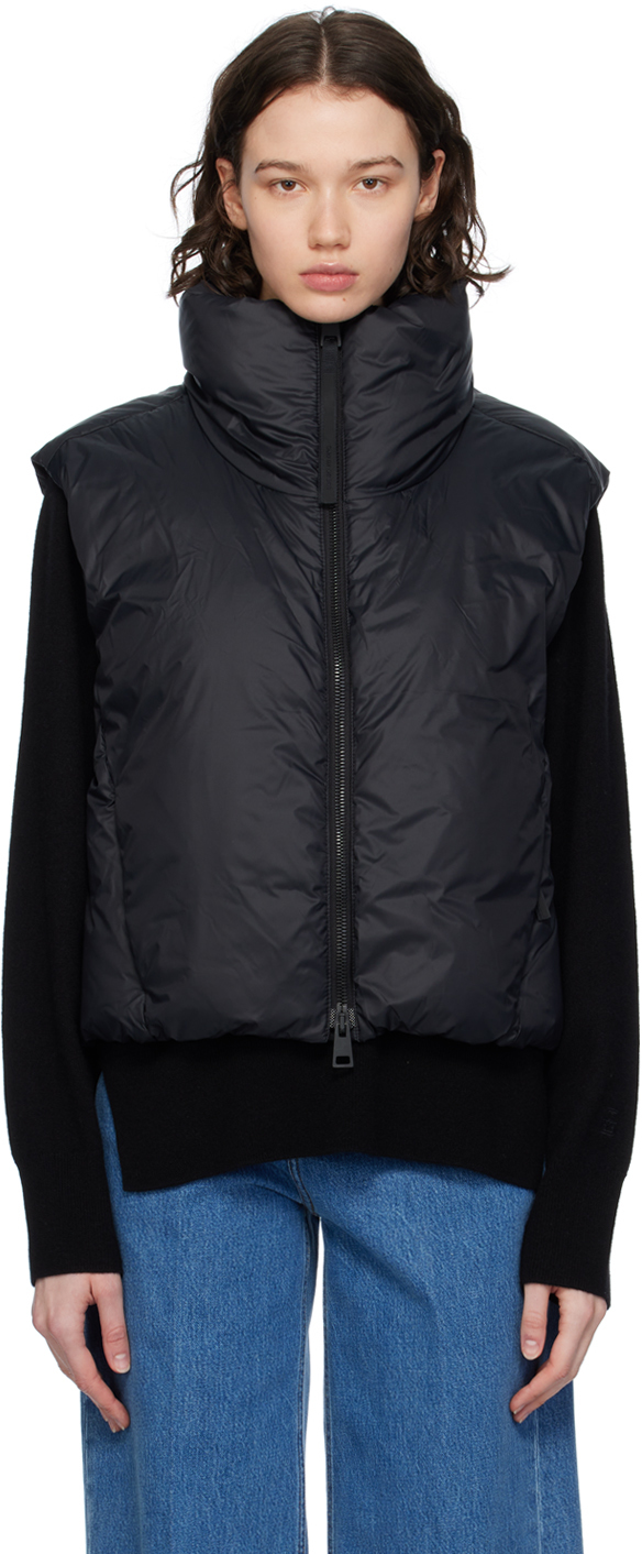 Canada Goose: Black Spessa Down Vest | SSENSE