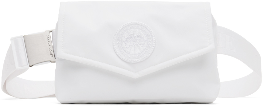 Canada Goose: White Mini Waist Pack Belt Bag | SSENSE